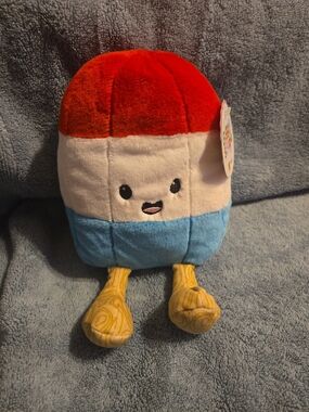 Xscape Red White Blue Popsicle Plush with Yellow Legs